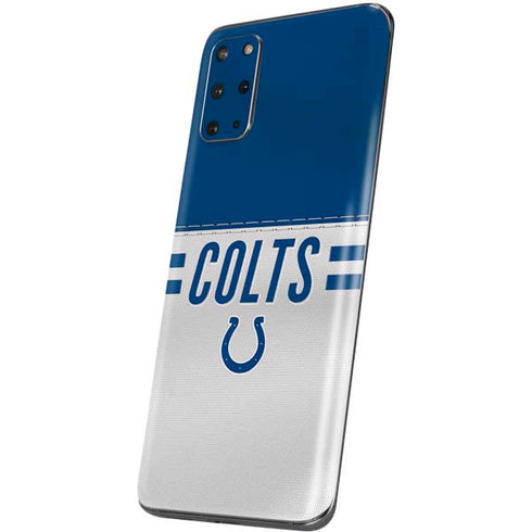 NFL Indianapolis Colts White Striped Galaxy S20 Plus Skin